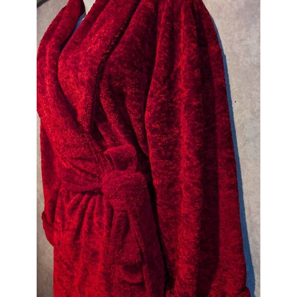 Delicates vintage thick & warm velvet bath robe medium + - Picture 3 of 5